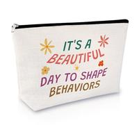 Behavior Therapist Gift Makeup Bag Behavior Analyst Gift for Women Travel Cosmetic Bag Therapist Appreciation Gifts Toiletry Bags Thank You Gifts for Respiratory Therapists Mental Health Therapists