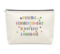 Behavior Therapist Gifts for Women Makeup Bag Special Education Teacher Appreciation Gift Behavior Analyst Gifts Christmas Birthday Retirement Gift for Autism Teacher ABA Therapist Cosmetic Bag