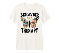 Behavior Therapy Groovy Women Retro Therapist Squad Premium T-Shirt