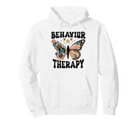 Behavior Therapy Groovy Women Retro Therapist Squad Pullover Hoodie