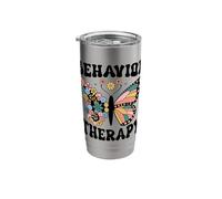 Behavior Therapy Groovy Women Retro Therapist Squad Stainless Steel Insulated Tumbler