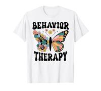 Behavior Therapy Groovy Women Retro Therapist Squad T-Shirt