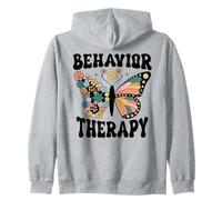 Behavior Therapy Groovy Women Retro Therapist Squad Zip Hoodie