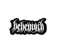 Behemoth Death Metal Silver Patch Badge Embroidered Iron on Applique Patch Accessory