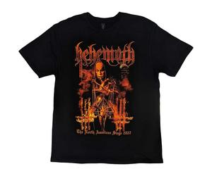 Behemoth Men's North American Tour 22 Puppet Master Back Print T-Shirt in Black | Size: Medium Behemoth Black M