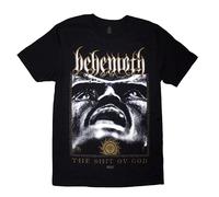 Behemoth Men's The Ov God Reign In Hell Back Print T-Shirt in Black | Size: Large Behemoth Black L