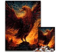 Behemoth Phoenix Flame 1000 Pieces Puzzles for Adults Paper Puzzles for MotherS Day Birthdays Christmas 1000 PCS(38x26cm)