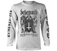 Behemoth 'The Satanist' (White) Long Sleeve Shirt (Medium)