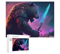 Behemoth's Glowing Blade: Festive Gift for Adults, 500 PCS Wooden Jigsaw Puzzle for Adults, for Screen-Free Relaxation at Home