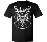 Beherit Pentagram T Shirt Black Metal Death Emperor Blasphemy Dark Throne Newest Men T-Shirt Fashion Top Tee_117 Black