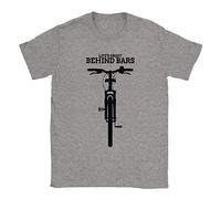 Behind Bars - Bike Mens T-Shirt X-Large Grey Cycling Sports Gift for Cyclist Dad
