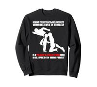 Behind Every Athlete is a Track and Field Mom Funny Athlete Sweatshirt