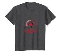 Behind Every Cheerleader Proud Mom T-Shirt, Kids, Dark Heather Grey, 8 Years