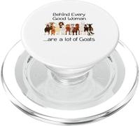 behind every good women are a lot of goats PopSockets PopGrip for MagSafe