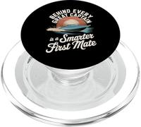 Behind Every Great Captain Is A Smarter First Mate Boat PopSockets PopGrip for MagSafe