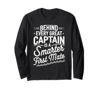 Behind Every Great Captain Is A Smarter First Mate Boating Long Sleeve T-Shirt