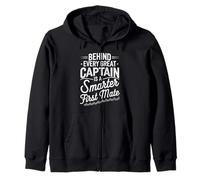 Behind Every Great Captain Is A Smarter First Mate Boating Zip Hoodie