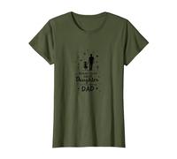 Behind Every Great Daughter - Amazing Dad Gift Print T-Shirt, Women, Olive, XL