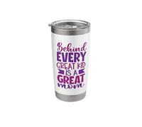 Behind Every Great Kid is a Great mom Stainless Steel Insulated Tumbler