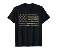 Behind Every Great Kid is Even Better Father Day Camo Dad T-Shirt