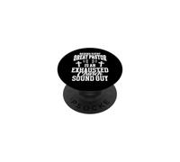 Behind Every Great Pastor Is An Exhausted Sound Guy PopSockets Adhesive PopGrip