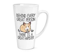 Behind Every Great Person There is A Great Hamster 17oz Large Latte Mug Cup