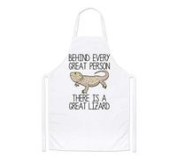 Behind Every Great Person There is A Great Lizard Chefs Apron