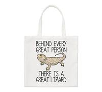 Behind Every Great Person There Is A Great Lizard Regular Tote Bag