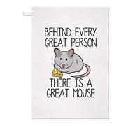 Behind Every Great Person There is A Great Mouse Tea Towel Dish Cloth