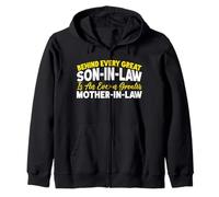 Behind Every Great Son-In-Law Is An Greater Mother-In-Law Zip Hoodie