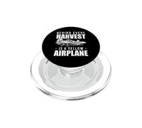 Behind Every Harvest Is A Yellow Airplane Crop Duster Pilot PopSockets PopGrip for MagSafe