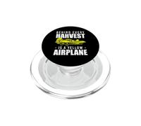 Behind Every Harvest Is A Yellow Airplane Crop Dusting PopSockets PopGrip for MagSafe