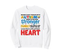 Behind Every Person With Autism There Is A Stronger Family Sweatshirt