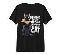 Behind Every Strong Woman is Her Women Premium T-Shirt