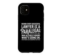 Behind Every Successful Lawyer Is A Paralegal Gavel Design Case for iPhone 11