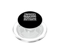 Behind Every Successful Lawyer Is A Paralegal Gavel Design PopSockets PopGrip for MagSafe
