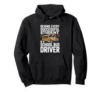 Behind Every Successful Student Is A School Bus Driver Pullover Hoodie