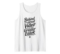 Behind Every Video is an Even Greater Editor, Film Producer Tank Top