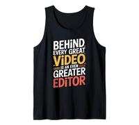 Behind Every Video is an Even Greater Editor, Film Producer Tank Top