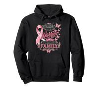Behind Every Warrior Quote Breast Cancer Family Matching Pullover Hoodie