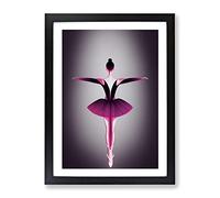 Behind The Ballerina Framed Wall Art Print A2 Black