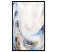 Behind the Falls Canvas Print Pastel Decor by Art Remedy, Black Frame, 16 x 24