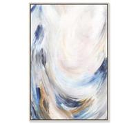 Behind the Falls Canvas Print Pastel Decor by Art Remedy, Silver Frame, 16 x 24