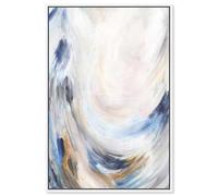 Behind the Falls Canvas Print Pastel Decor by Art Remedy, White Frame, 16 x 24