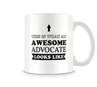 Behind The Glass - Awesome Advocate - Printed Funny Mug - Great Gift/Present Idea, Ceramic, 11fl.oz.