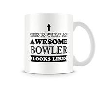 Behind The Glass - Awesome Bowler - Printed Sport Mug - Great Gift/Present Idea, Ceramic, 11fl.oz.