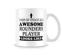 Behind The Glass - Awesome Rounders Player - Printed Sport Mug - Great Gift/Present Idea, Ceramic, 11fl.oz.