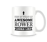 Behind the Glass - Awesome Rower - Printed Sport Mug - Great Gift/Present Idea, Ceramic, 11fl.oz.