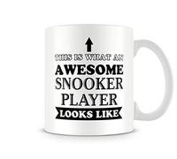 Behind The Glass - Awesome Snooker Player - Printed Sport Mug - Great Gift/Present Idea, Ceramic, 11fl.oz.