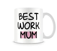Behind The Glass - Best Work Mum Coffee Mug - Perfect for The Mother of The Office, Ceramic, 11fl.oz.